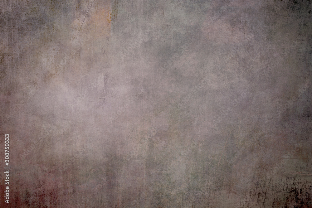 Old grungy canvas backdrop with distressed colors
