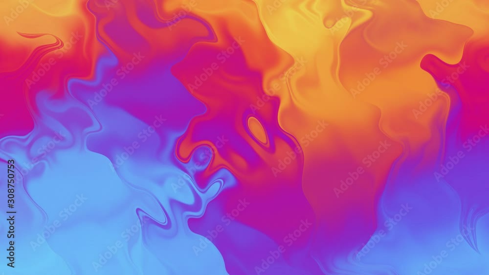 Futuristic neon liquid flowing animation abstract colorful gradient motion graphic design