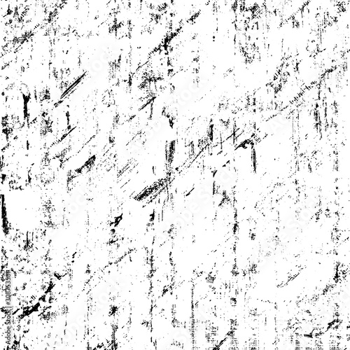 Urban grunge background black and white. Vector template of old vintage texture. Abstract pattern of dirt  dust  cracks