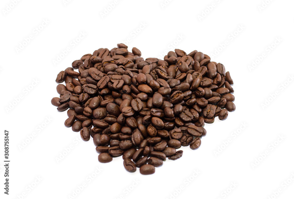 Coffee Beans isolated on background area for copy space. Coffee Beans isolated on background area for copy space.