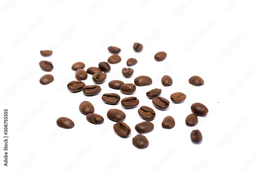 Coffee Beans isolated on background area for copy space. Coffee Beans isolated on background area for copy space.