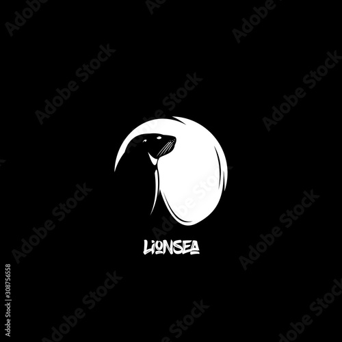 sea lion logo concept