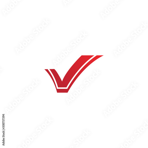Free Download letter V check mark logo icon design template elements-vector - GFXLoad