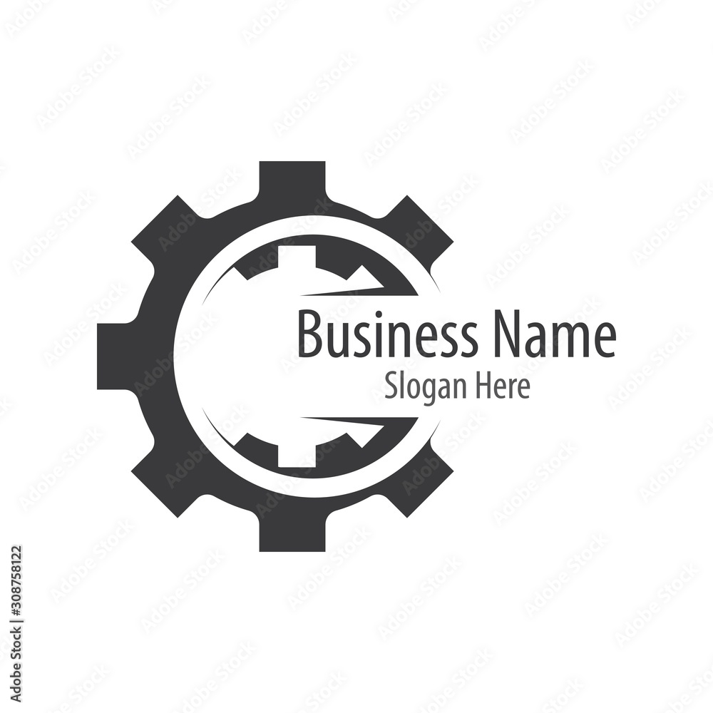 Gear logo vector icon