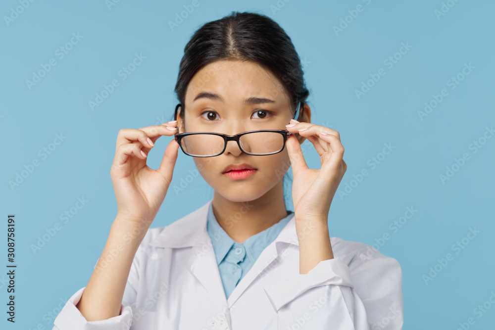 portrait of a female doctor with stethoscope portrait of a female doctor with stethoscope