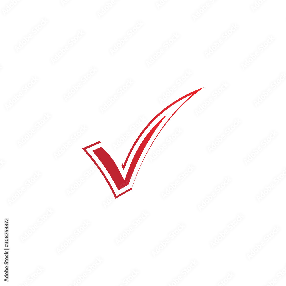letter V check mark logo icon design template elements-vector letter V check mark logo icon design template elements-vector