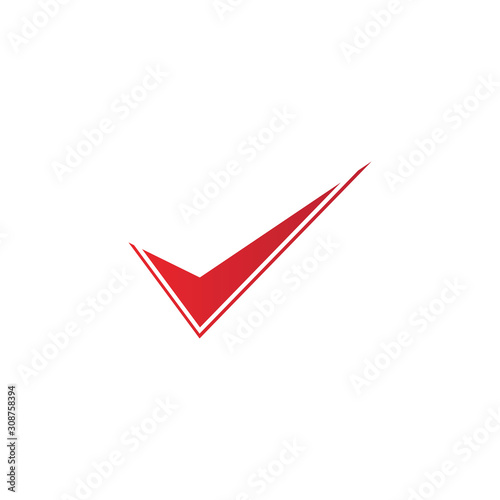 letter V check mark logo icon design template elements-vector