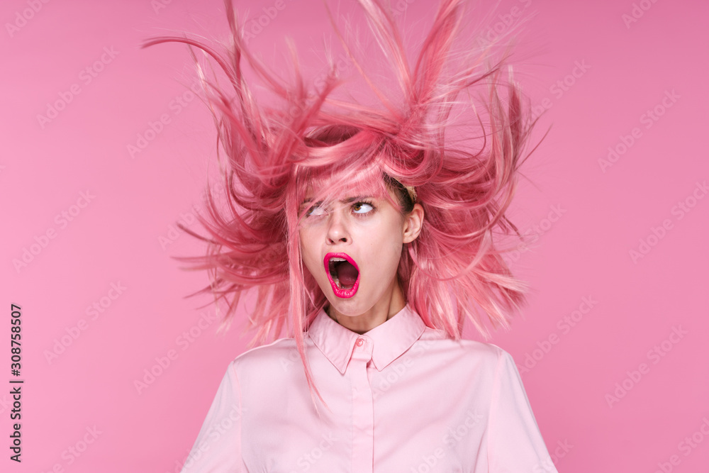 portrait of young woman in carnival mask