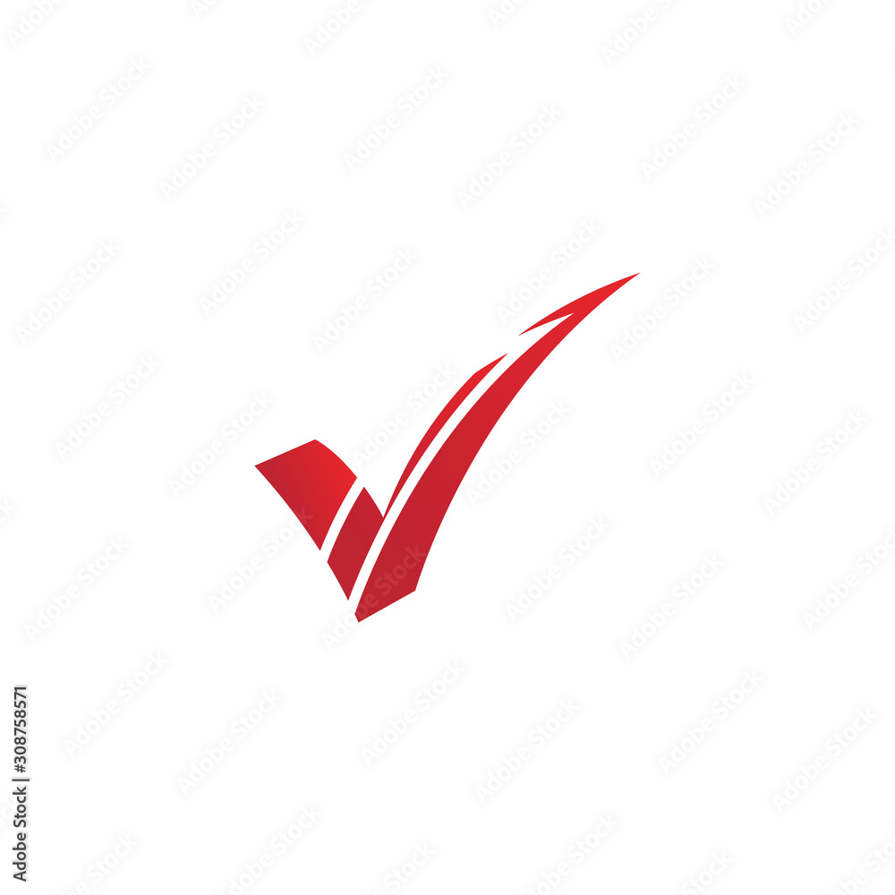 letter V check mark logo icon design template elements-vector letter V check mark logo icon design template elements-vector