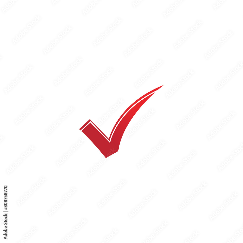 letter V check mark logo icon design template elements-vector