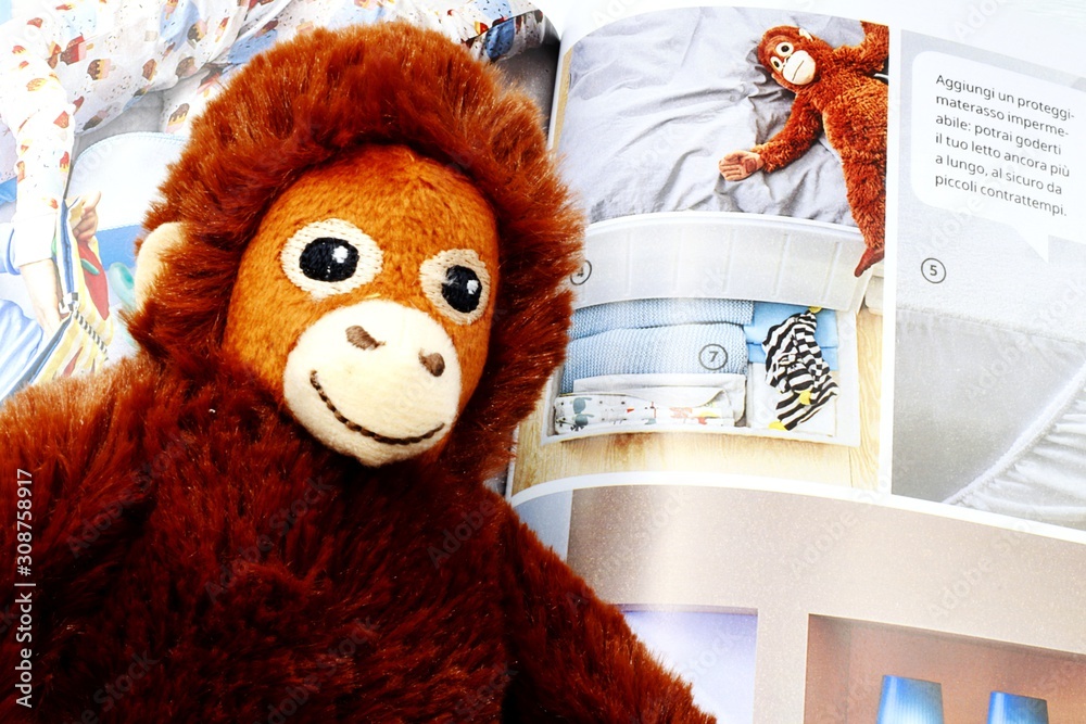 Italy – September 8, 2019: IKEA Catalogue with DJUNGELSKOG Orangutan Soft  Toy. IKEA is the world's largest furniture retailer and sells ready to  assemble furniture. Photos | Adobe Stock