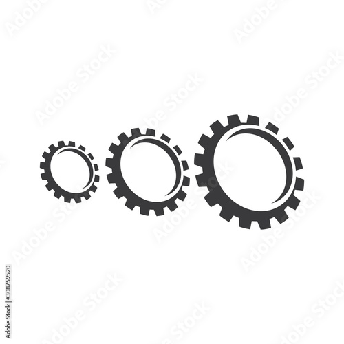 Gear logo vector icon