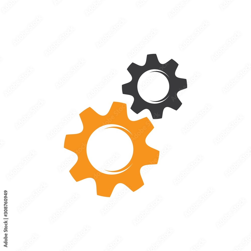 Gear logo vector icon