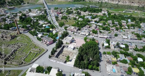 Hasankeyf city in Turkey on the Tiger River 