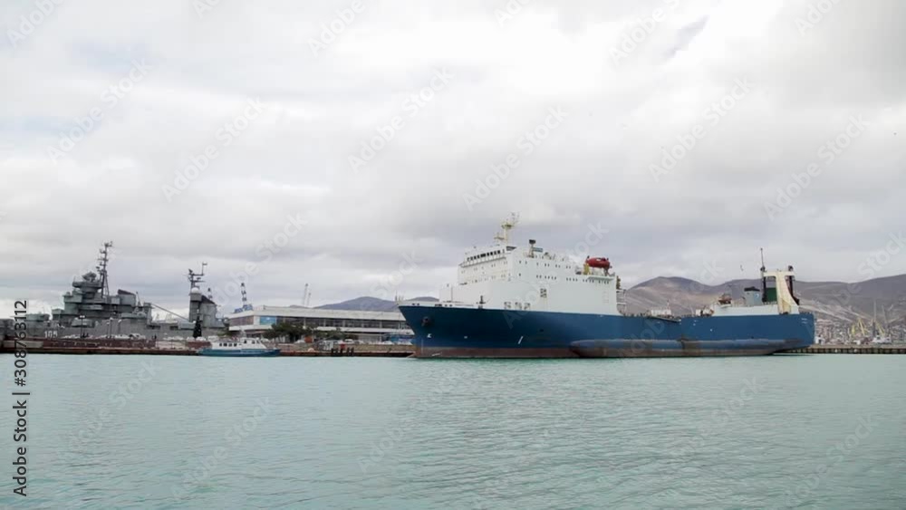 Cargo Seaport. Black Sea. Novorossiysk Russia Cargo Seaport. Black Sea. Novorossiysk Russia