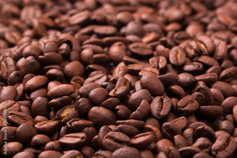 roasted coffee beans, can be used as background roasted coffee beans, can be used as background