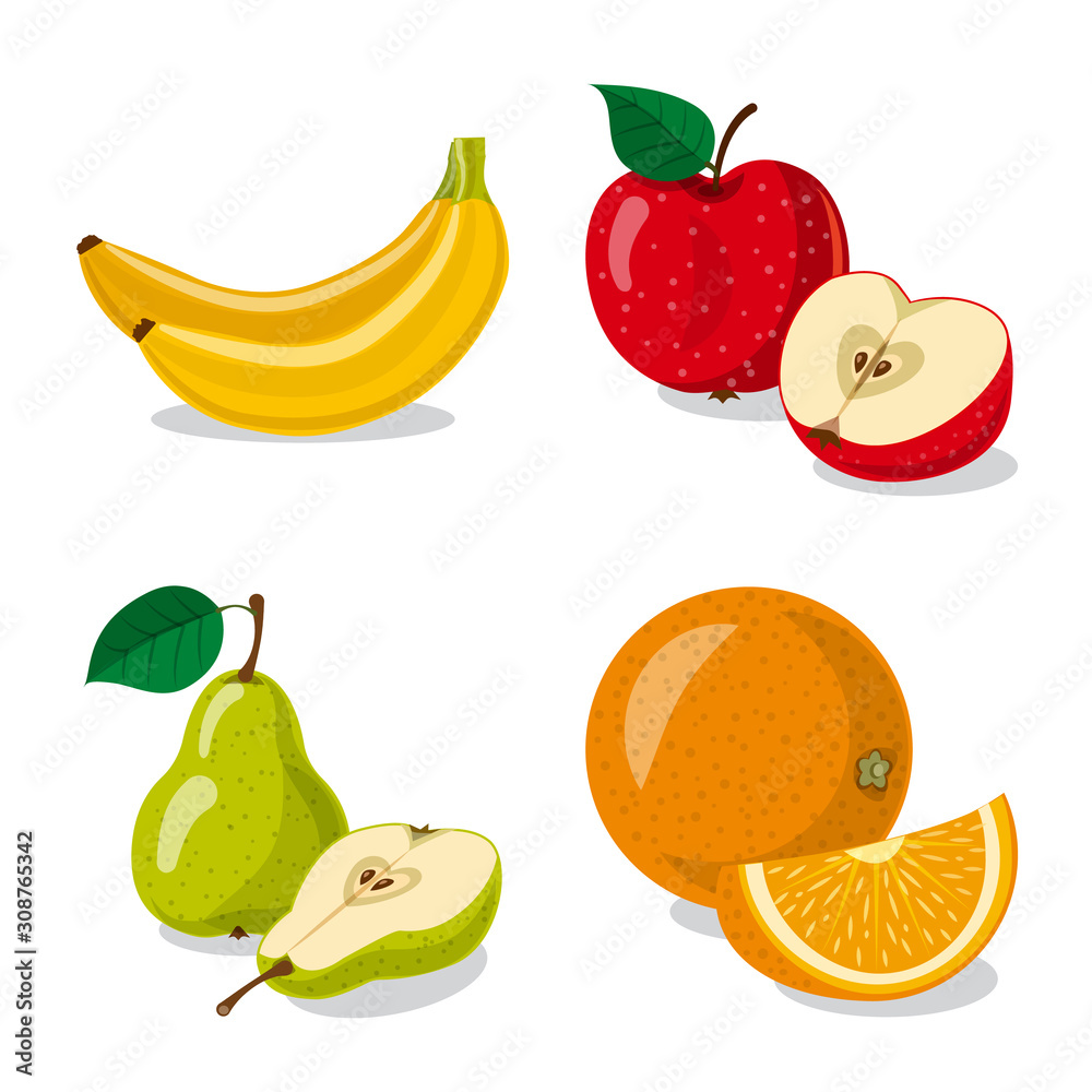 Isolated object of vegetable and fruit symbol. Set of vegetable and vegetarian stock vector illustration. Isolated object of vegetable and fruit symbol. Set of vegetable and vegetarian stock vector illustration.