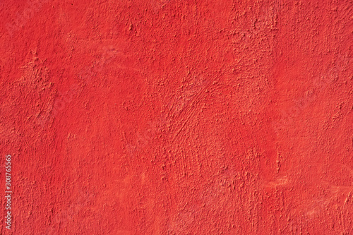 Grunge old red wall texture.
