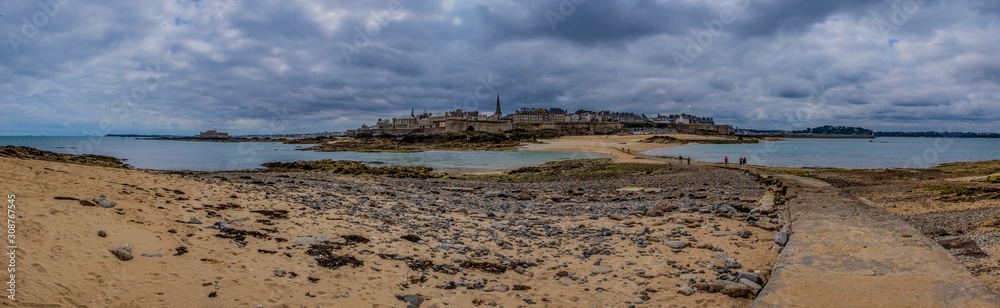 Panoramic view of Saint-Malo, France