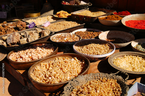 spices on a market in Jordan