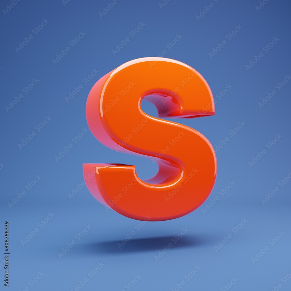 Lush Lava 3d letter S uppercase Lush Lava 3d letter S uppercase