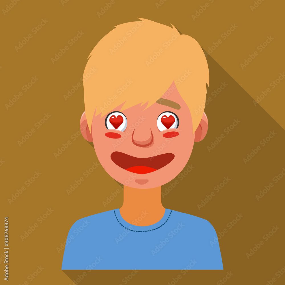 Vector design of guy and emotion logo. Collection of guy and love stock symbol for web. Vector design of guy and emotion logo. Collection of guy and love stock symbol for web.