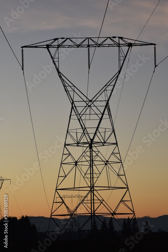 Steel Lattice Electricity Tower