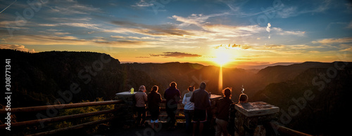 sunset at black canyon national park