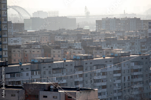 urban panel houses in the sun © Алексей Голуб