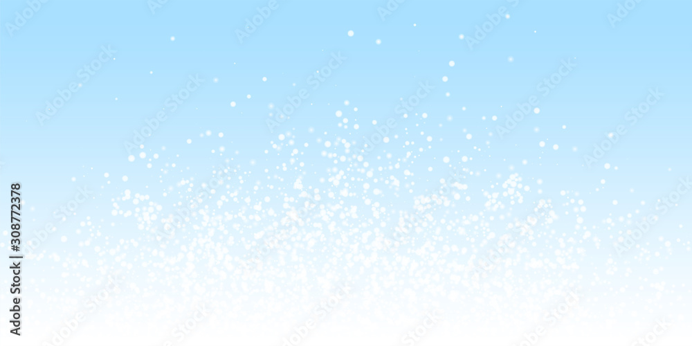 Amazing falling snow Christmas background. Subtle 