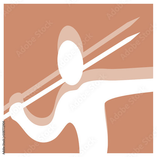 javelin throwing pictogram