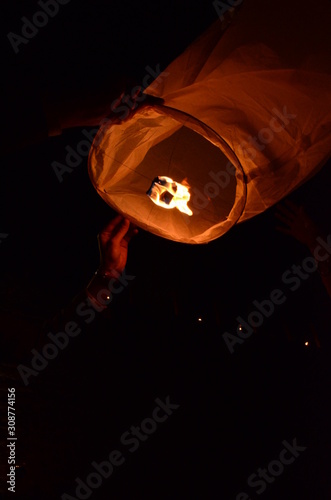 chinese lantern ready to departure