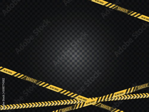 Wallpaper Mural Police lines. Crime scene. Danger warning. Tape fence. No entry. Torontodigital.ca