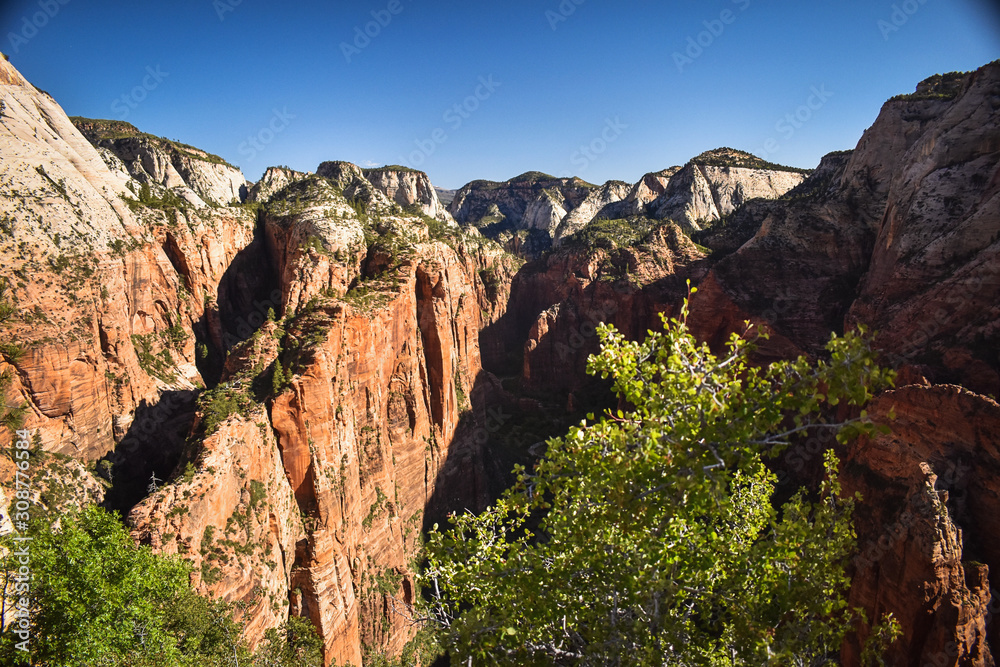 view from angel's landing at zion