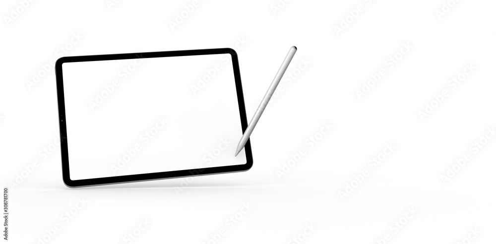 TABLET PC computer device mobile isolated background 3d TABLET PC computer device mobile isolated background 3d