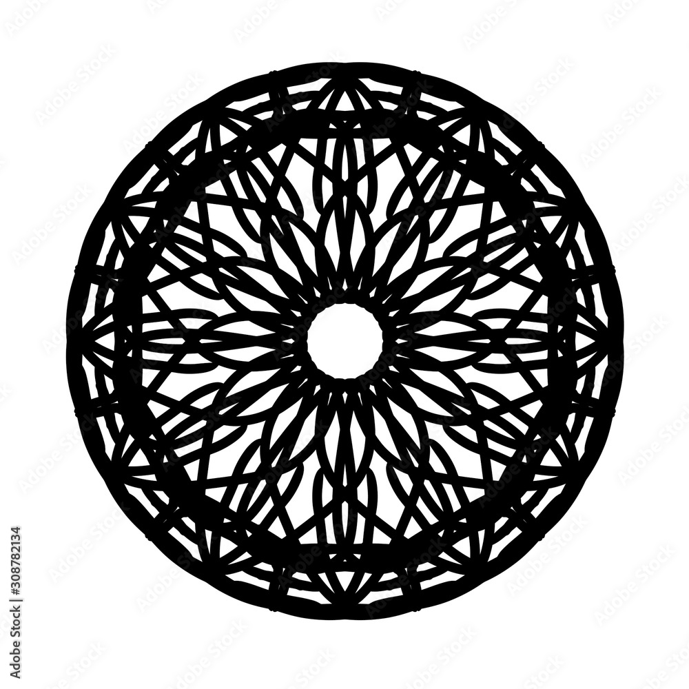 New ink Abstract circle pattern mandala flower floral petal stack. zentangl spirograph modern circular pattern geometric tribal lace motif black white. single art mehendi. Digital textile frame stamp New ink Abstract circle pattern mandala flower floral petal stack. zentangl spirograph modern circular pattern geometric tribal lace motif black white. single art mehendi. Digital textile frame stamp