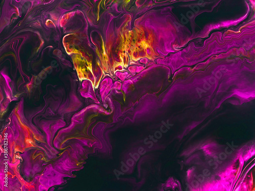 Neon purple abstract hand painted background