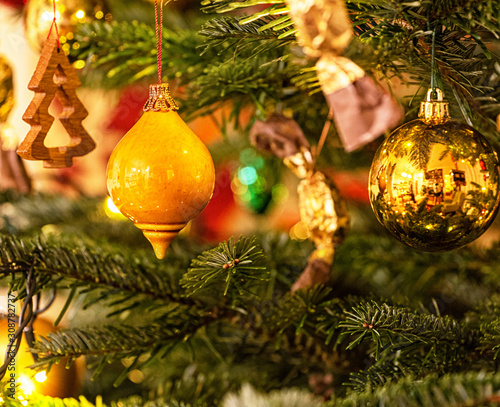 Christmas decoration on the...