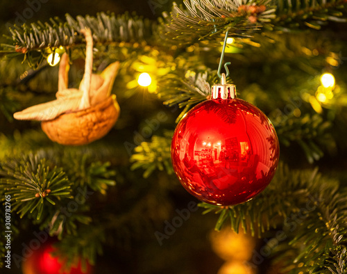 Christmas decoration on the...
