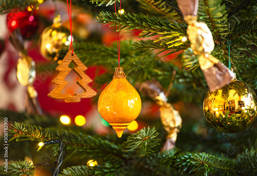 Christmas decoration on the...