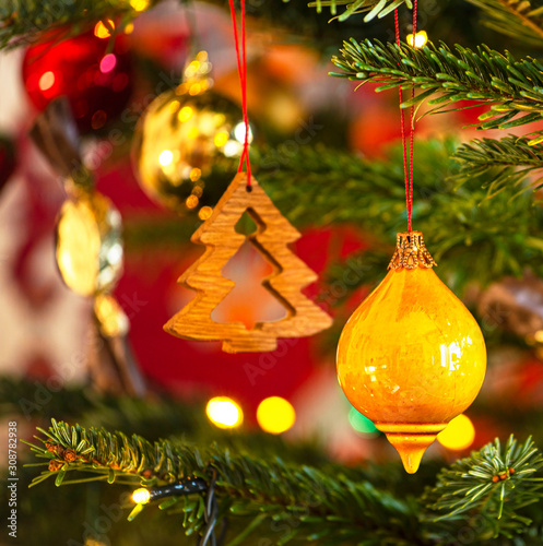 Christmas decoration on the...