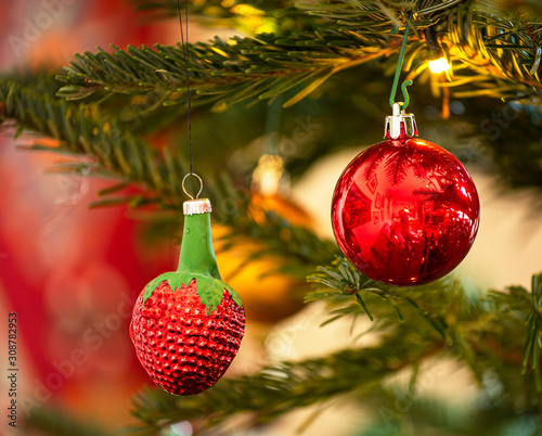 Christmas decoration on the...