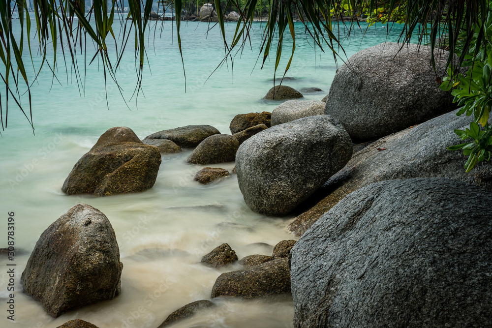 Fototapeta premium Kanchanaburi Jungle Waterfalls and Pristine Phuket Beaches