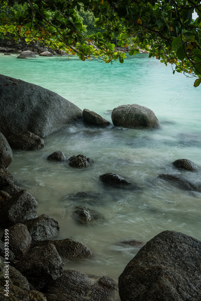 Fototapeta premium Kanchanaburi Jungle Waterfalls and Pristine Phuket Beaches