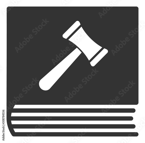 Code of conduct vector icon. Flat Code of conduct symbol is isolated on a white background.