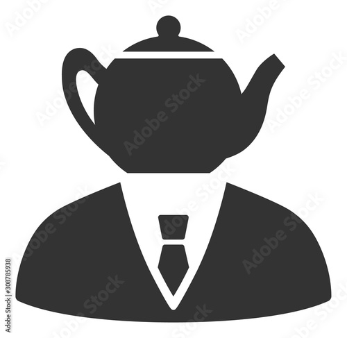 Dummy person vector icon. Flat Dummy person pictogram is isolated on a white background.