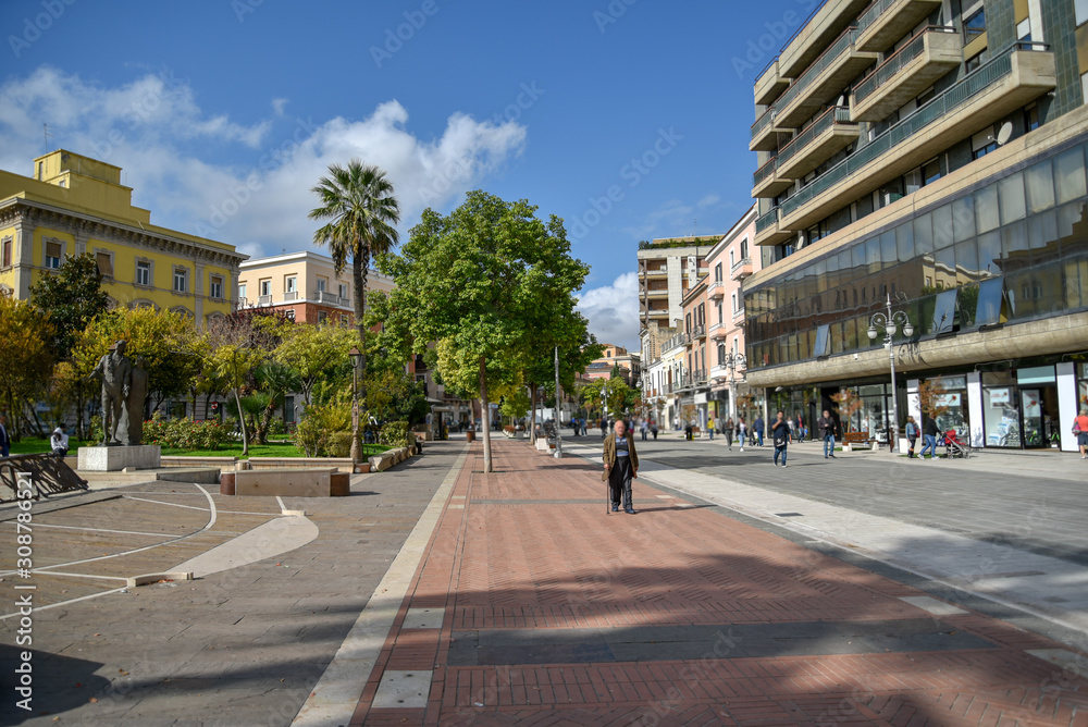 Foggia City by Morning at Autumn