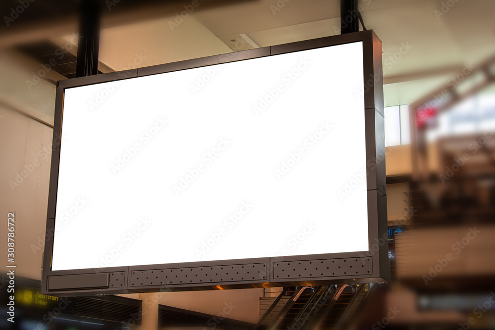 Fototapeta premium billboard blank in terminal