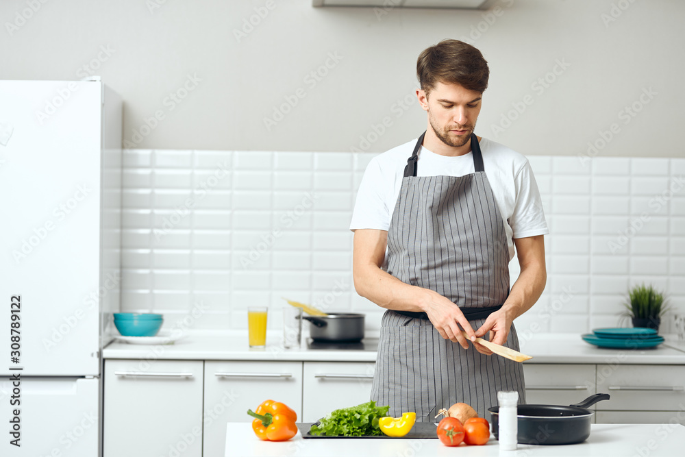 woman cooking in the kitchen
