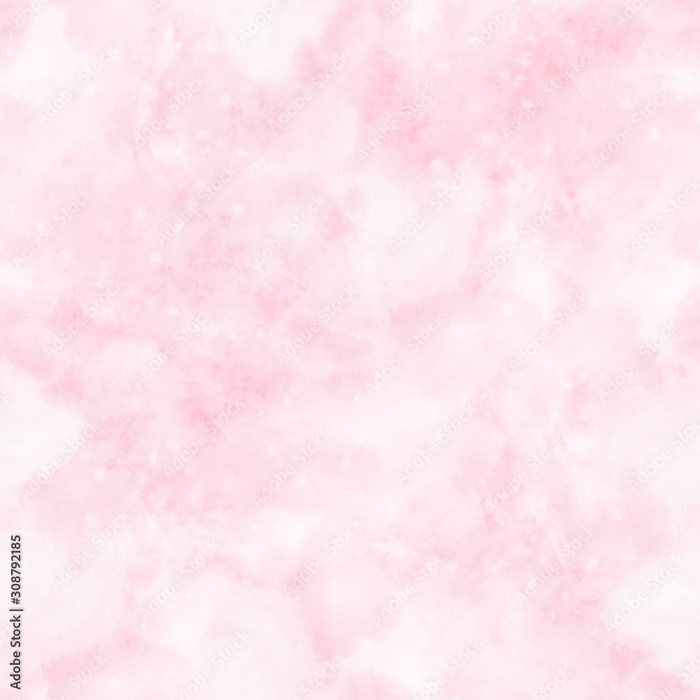 Abstract blurry pink watercolor background with stains